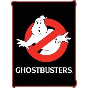New Ghostbusters No Ghosts Fleece Throw Blanket Gift Movie Poster Ghost Soft NIP